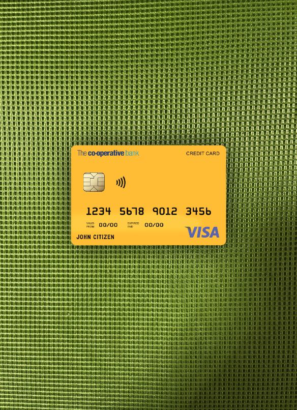 Download United Kingdom The co operative bank visa card photolook front Photoshop template